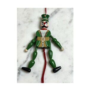 Vintage German Wooden Jumping Jacks / Hampelmann Nutcracker - Soldier Design